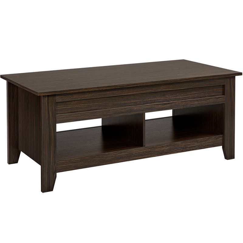 Yaheetech Lift Top Coffee Table With Hidden Compartment & 2 Open Shelves, For Living Room Reception Room Office, 1 of 12