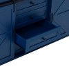 Lyngins Barn Doors Sideboard Buffet Cabinets with 4 Drawers,Coffee Bar Cabinets with Built-In Power Outlet,Credenzas for Kitchen,Entryway - 4 of 4