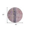 Blush Pink And Purple Abstract Washable Indoor Outdoor Area Rug - 3 of 4