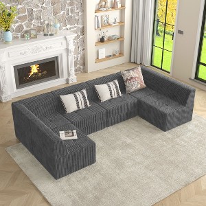 NicBex Couches for Living Room Single Seat Compressed Sofa Corduroy Sectional Sofa Couch Modern Upholstered Sofa Bed Sleeper for Apartment - 1 of 4