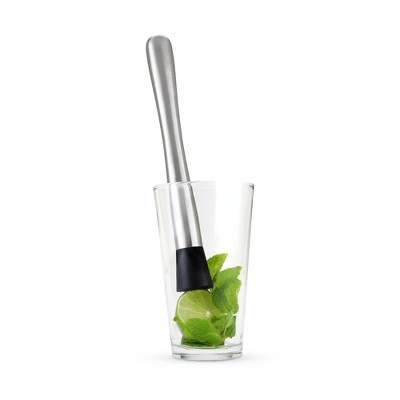 Stainless Steel Cocktail Muddler with Textured Base