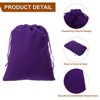Unique Bargains Velvet Reusable Soft Jewelry Headphone Candy Drawstring Gift Bags 10 Pcs - 4 of 4