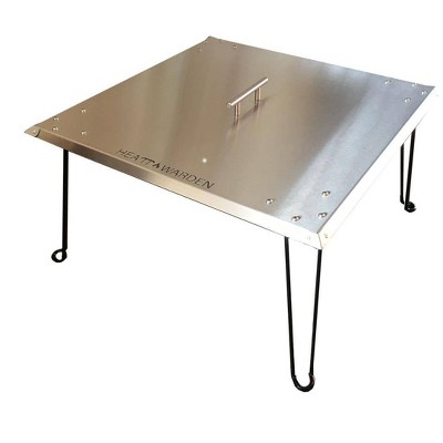 Heatt Warden Fire Pit Heat Deflector Stainless Steel - AZ Patio Heaters