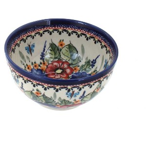 Blue Rose Polish Pottery 971 Zaklady Dessert Bowl - 1 of 1