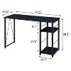 Chery Life Weathered 2-Shelf Rectangular Writing Desk - 3 of 4