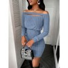Mocamel Women's Strapless Chest Hollow Design Knitted Tight Dress Elegant And Charming - 4 of 4