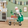 Teamson Kids Play Shopping Cart + Accessories, Chrome/Green - 3 of 4