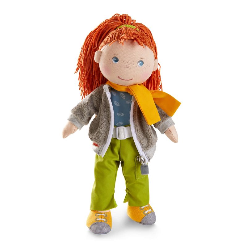 HABA Soley - 12" Soft Doll with Red Hair and Blue Eyes (Machine Washable), 1 of 8