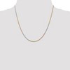 Black Bow Jewelry 1.5mm 14k Tri-Color Gold Diamond Cut Solid Rope Chain Necklace - 2 of 4