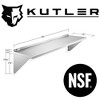 KUTLER Stainless Steel Shelf, NSF Commercial Wall Mount Shelves w/ Backsplash, Floating Metal Mounted Shelving for Restaurant, Kitchen, Home - 2 of 4