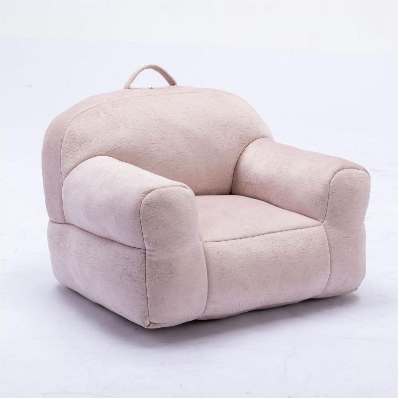 Arlo Kids Bean Bag Chairs,25.6" Velvet Fabric Memory Foam Small Bean Bag Chair For kids -Maison Boucle, 1 of 9