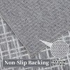 Checkered Easy Jute, Super Soft Rug for Bedroom, Soft Shaggy Plush for Bedroom Dining Room Non-Slip Stain Resistant Under Table Rug - 4 of 4