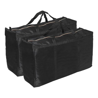 Unique Bargains Camping 210D Oxford Waterproof Storage Bag with Double Zippers 2 Pcs
