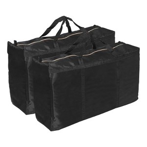 Unique Bargains Camping 210D Oxford Waterproof Storage Bag with Double Zippers 2 Pcs - 1 of 3