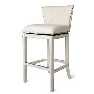 Maven Lane Hugo Fabric Wingback Bar Height Stool - 1 of 4