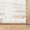 World Rug Gallery Scandinavian Arrow Shag Rug – Modern Look – Anthracite Dark Gray – Easy Maintenance - 3 of 4