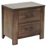 Gulches Oak Finish Nightstand with Dual Drawers and Contemporary Charm - 3 of 4
