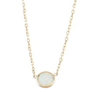 Designs By Gioelli 10K Yellow Gold Gemstone Station Necklace - 1 of 2