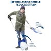 Aluminum Snow Shovel with 18-Inch Blade and Assist Handle, 4.5LB Lightweight Snow Shovels Shoveling Tool for Ice Removal and Shovelution - 4 of 4