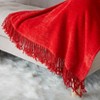 Christmas Throw Blanket, Chenille Throws and Blankets for Couch, Fluffy Soft Knitted Throw with Tassel Fringe, 50x60inch - 3 of 4