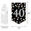 Big Dot of Happiness Adult 40th Birthday - Gold - Birthday Party Bunting Banner - Gold Party Decorations - Happy Birthday - 2 of 4