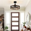 Airsurfer 20-Inch Black Small Farmhouse Ceiling Fans with Remote - 2 of 4
