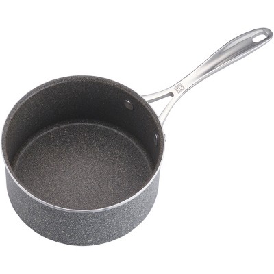 ZWILLING Vitale Gray Aluminum Nonstick Saucepan with Lid