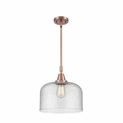 Bell - 1 Light Stem Hung Mini Pendant In Industrial Style-14.13 Inches Tall and 12 Inches Wide
