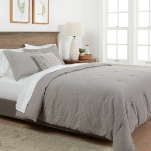 Washed Waffle Weave Comforter and Sham Set - Threshold™ - 1 of 4