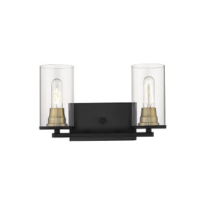 Millennium Lighting Pasadena 2 - Light Vanity in  Matte Black/Heirloom Bronze - 1 of 1