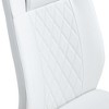 Sapphtopaz Modern Dining Chairs PU Upholstered Chair with Metal C-Shaped Base Armless Backrest Chairs for Kitchen, Dining Room - 3 of 4
