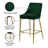 Meridian Furniture Karina 27.5"H Velvet Counter Stool in Green (Set of 2) - 4 of 4