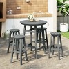 WestinTrends Malibu All Weather Hdpe Outdoor Patio Bar Height Dining Set (5-Piece) - 2 of 4