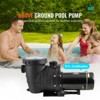 VEVOR Above Ground Pool Pump, 1HP, 80 GPM Max. Flow Single Speed Swimming Pool Pump, 110V/240V 3450RPM 34.4ft Max. - 3 of 4