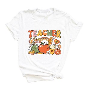 Simply Sage Market Women's Teacher Fall Collage Short Sleeve Graphic Tee - 1 of 4