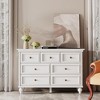 Garvee White Dresser, Modern Dresser for Bedroom, 7 Drawer Double Dresser with Metal Handles, Dresser for Hallway, Entryway - 2 of 4