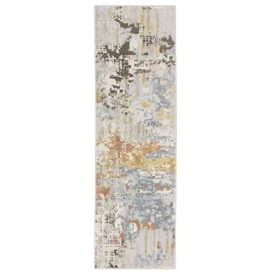 Oriental Weavers Caravan 1340W Grey/ Blue Indoor Area Rug - 2'3" x 7'6" - 1 of 4