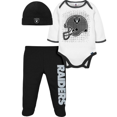 Las Vegas Raiders Newborn & Infant Team Logo Bodysuit - Black