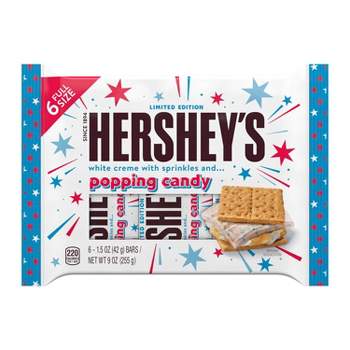 Hershey's White Creme with Sprinkles and Popping Candy - 9oz/6ct