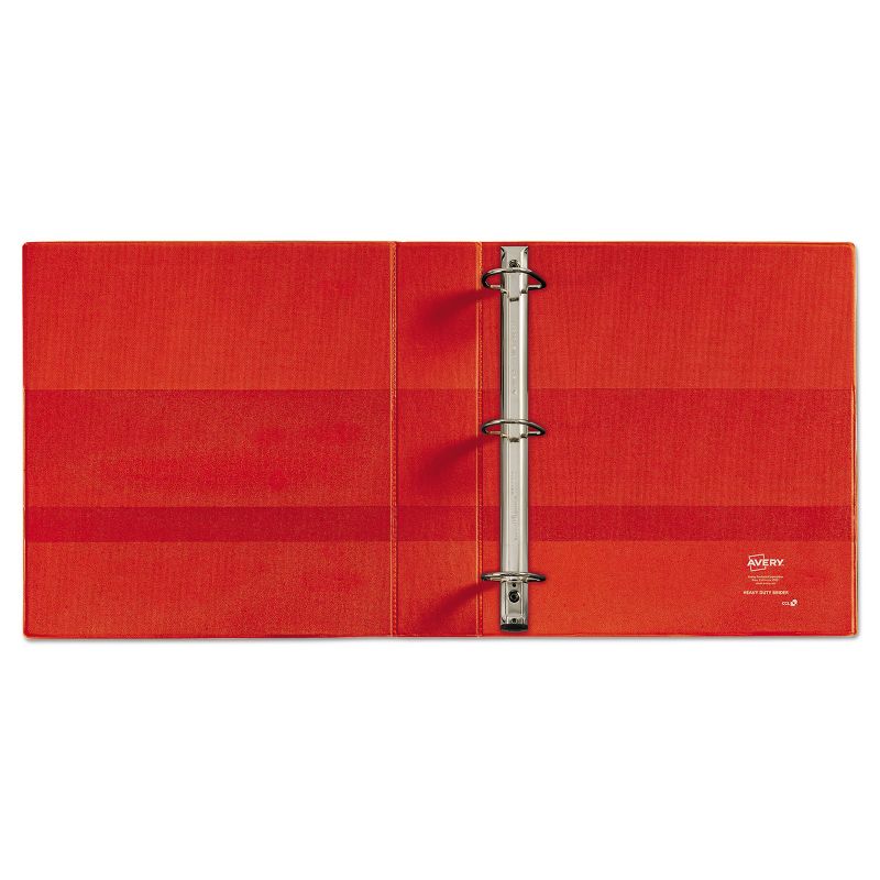 Avery Heavy-Duty Binder with One Touch EZD Rings 11 x 8 1/2 5" Capacity Red 79586, 4 of 8