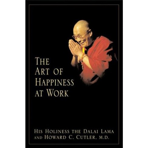 Cover of 'The Art of Happiness at Work' portraying compassion in professional life