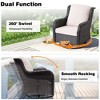 XIZZI 7 PCS Patio Furniture Sets with Outdoor Sofa Swivel Rocking Chairs and Fire Pit Table - 4 of 4