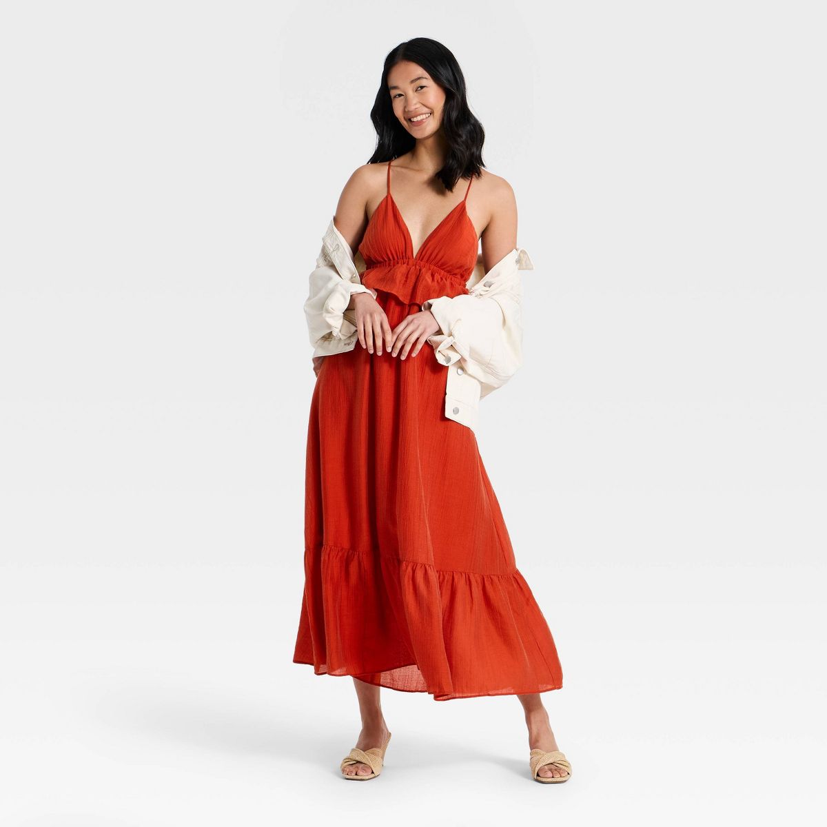 Women's Ruffle Maxi Dress - A New Day™ - thumbnail 9