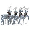 VidaXL Christmas Reindeers 4 pcs Silver 80 LEDs - 4 of 4