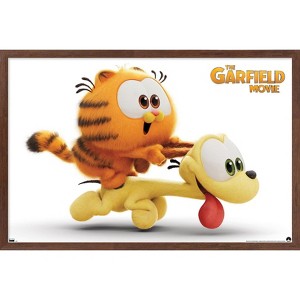 Trends International The Garfield Movie - Puppy and Kitten Framed Wall Poster Prints - 1 of 4