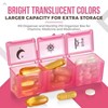 MEDca Weekly Pill Organizer Case: 3 Times/Day Box: Large Plastic Dispenser w/ 7-Daily Morning Noon & Night Compartments for Pills, Supplements - 2 of 4