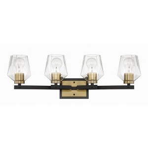 Craftmade Lighting Avante Grand 4 - Light Vanity in  Flat Black/Satin Brass - 1 of 1