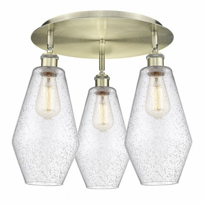 Cindyrella - 3 Light Flush Mount In Industrial Style-14.5 Inches Tall and 18.75 Inches Wide