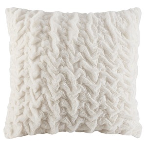 Ivory Solid Throw Pillow, Decorative Pillow