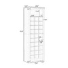 Shoe Rack Large Capacity Free Standing Tall Shoe Cabinet with 30 Compartments Wooden Shoe Rack Organizer for Entryway Closet Bedroom Hallway brown - 3 of 4